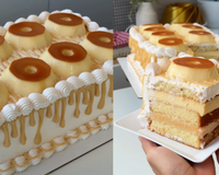 Lúcio Silva, o menino do bolo, reinventou o bolo pudim com uma versão cheia de mini pudins e não tem uma pessoa no TudoGostoso que não ficou babando