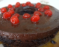 Bolo pudim de chocolate