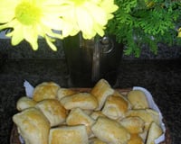 Pão recheado com presunto e queijo