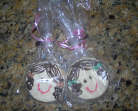 Biscoito de nata recheado e decorado da mamãe