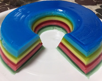 Gelatina Colorida em camadas