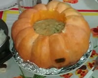 Camarão na moranga com catupiry