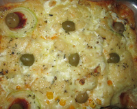 Torta -Pizza rápida de sardinha