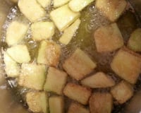 Berinjela frita bem sequinha