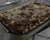 Meu pavê de coco e chocolate