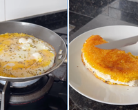 Misturei cuscuz com muçarela e o resultado foi o melhor café da manhã da minha vida