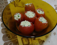 Tomates recheados com ricota