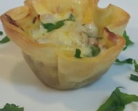 Cestinha de frango com catupiry