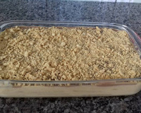 Torta de doce de leite e amendoim