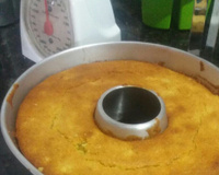 Bolo de fubá com aveia integral