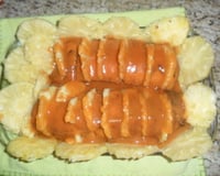 Lombo recheado com abacaxi Emeliza