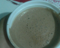 Sorvete caseiro de chocolate