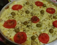 Pizza rápida de liquidificador