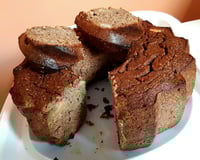 Bolo de maçã sem açúcar e sem farinha de trigo