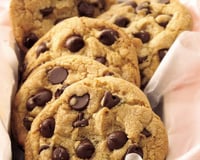 Bolachas com pepitas de chocolate