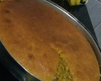 Bolo de fubá com milho