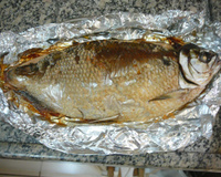 Peixe de forno recheado