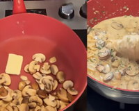 Macarrão cremoso de champignon feito em uma panela só: receita fácil, saborosa e sem sujar um monte de louça