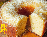 Bolo de maisena com coco mais que fofinho: receita SEM LEITE e SEM FARINHA DE TRIGO dá muito certo, agora só faço assim!