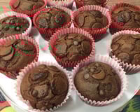 Muffins de chocolate