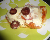 Torta deliciosa de pão de forma