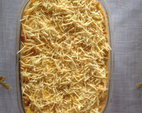 Frango gratinado com batatas