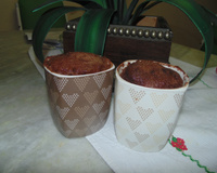 Bolo de chocolate na caneca