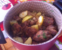 Costelinha suína com batatas