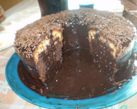 Bolo Mármore de Iogurte com Chocolate