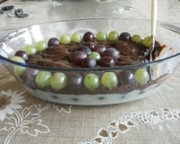 Bombom de uva na travessa