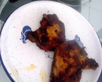 Bisteca de Porco assada simples