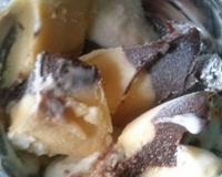 Sorvete de três camadas