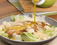 Salada verde com frango