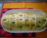 Rocambole de arroz cozido do Lúcio Cezar