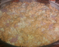 Macarronada de frango com creme de leite