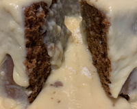 Bolo vulcão de leite ninho