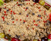 Farofa para o peru de natal