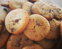 Cookies com pedaços de chocolate