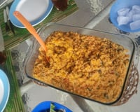 Risoto de camarão e mexilhão