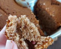 Bolo de banana com chocolate