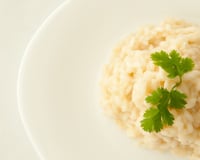 Risoto de queijo brie