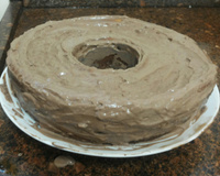 Bolo gelado de laranja diet