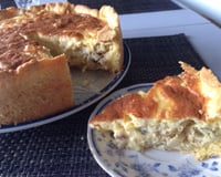 Quiche de frango com palmito