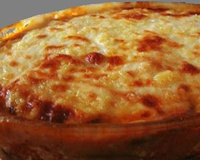 Lasanha de berinjela com peito de frango