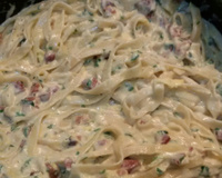 Talharim à carbonara para casal