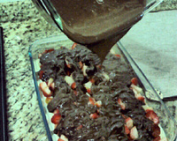 Bombom aberto de morango