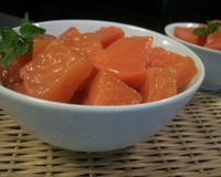 Doce de abóbora em pedaços