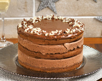 Torta gelada de chocolate