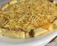 Torta de pão com frango