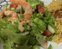 Salada de camarão